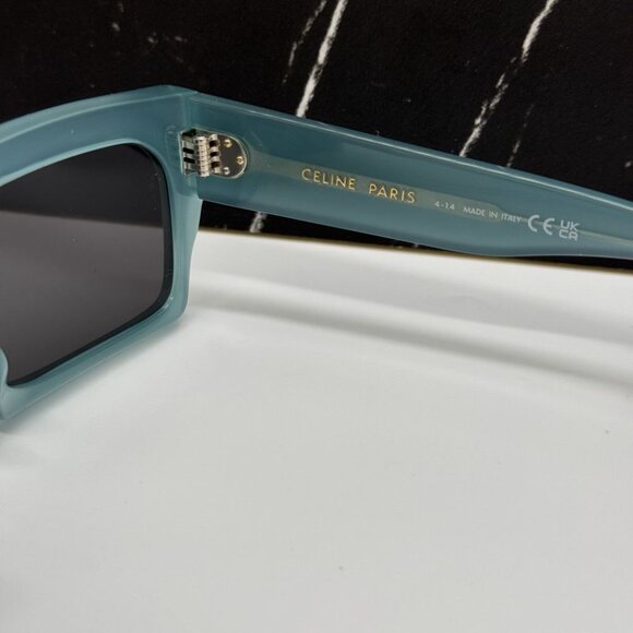 NEW CL40280U 93A CELINE SUNGLASSES SHINY LIME TRANSPARENT WOMEN EYEWEAR CELINE - Picture 11 of 12